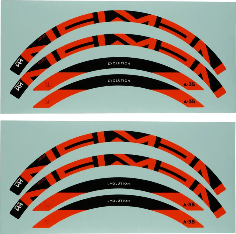 Mega-Angebot NEWMEN Felgen Decal Kit A.35 - red | 29"