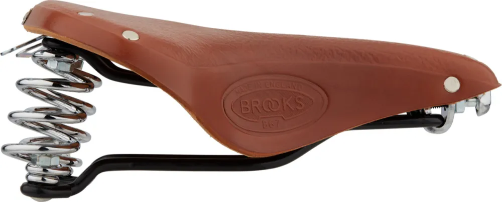 Neue Ware Brooks B67 Sattel - honigbraun | 260 mm | 205 mm