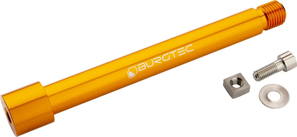 Highlight Burgtec Steckachse für Fox Racing Shox Boost 2021+ Gabeln - iron bro orange | 110 mm