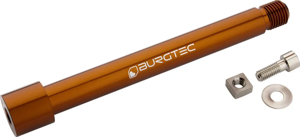 Preis Gesenkt Burgtec Steckachse für Fox Racing Shox Boost 2021+ Gabeln - kash bronze | 110 mm