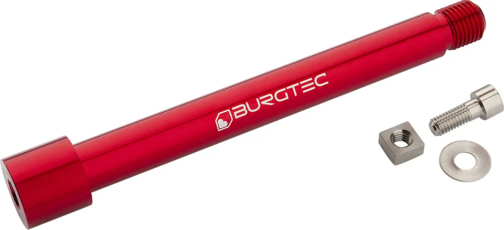 Burgtec Steckachse für Fox Racing Shox Boost 2021+ Gabeln - race red | 110 mm Neue Ware
