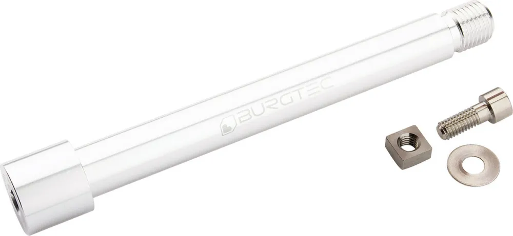 Saisonangebot Burgtec Steckachse für Fox Racing Shox Boost 2021+ Gabeln - rhodium silver | 110 mm