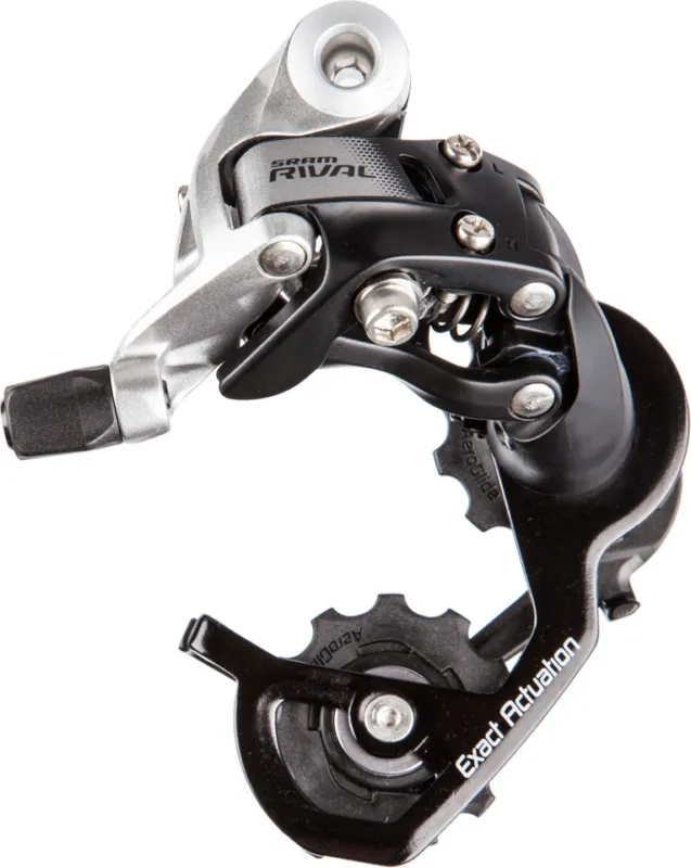 Neue Kollektion SRAM Rival 22 Schaltwerk 11-fach - grey-black anodized | mittel