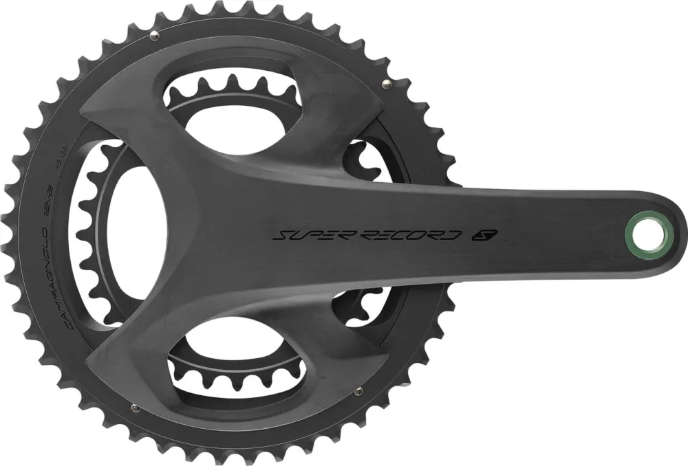 Gratis Versand Campagnolo Super Record S Wireless ProTech 12-fach Kurbelgarnitur - schwarz-matt | 165,0 mm | 34-50
