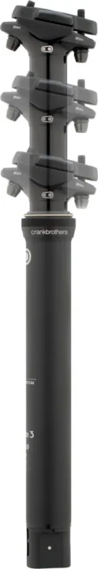 crankbrothers Highline 3 100 mm Sattelstütze - black | 370 mm | 30,9 mm | 1-fach | 0 mm Geprüft