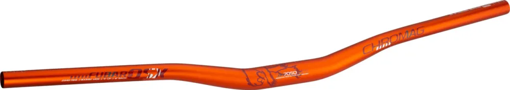 Aktuell Chromag Fubars OSX 31.8 25 mm Riser Lenker - orange | 800 mm