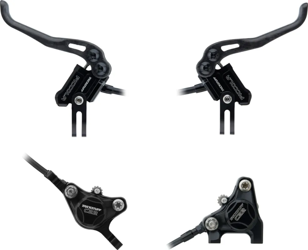 Trickstuff Piccola Carbon v+h Set Scheibenbremse Flatmount / Postmount - schwarz-schwarz | Set | links\\/rechts (seitenspezifisch ) Online Kaufen