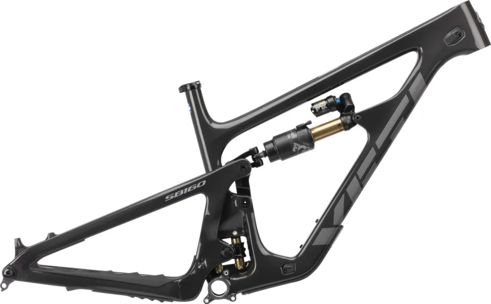 Yeti Cycles SB160 TURQ Carbon 29" Rahmenkit - raw carbon | 1 1\\/8" - 1,5" tapered | L Schnäppchen