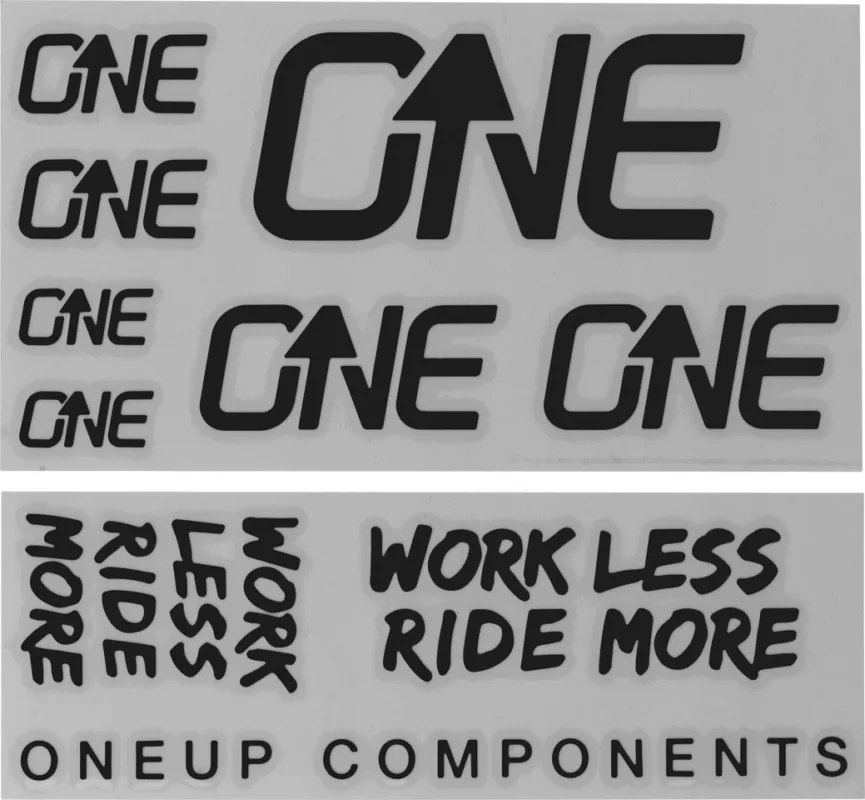 OneUp Components Decal Kit Aufklebersatz - black Neue Kollektion