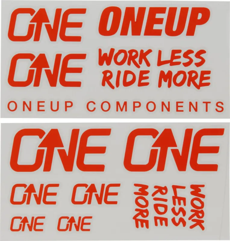 OneUp Components Decal Kit Aufklebersatz - orange Letzte Chance