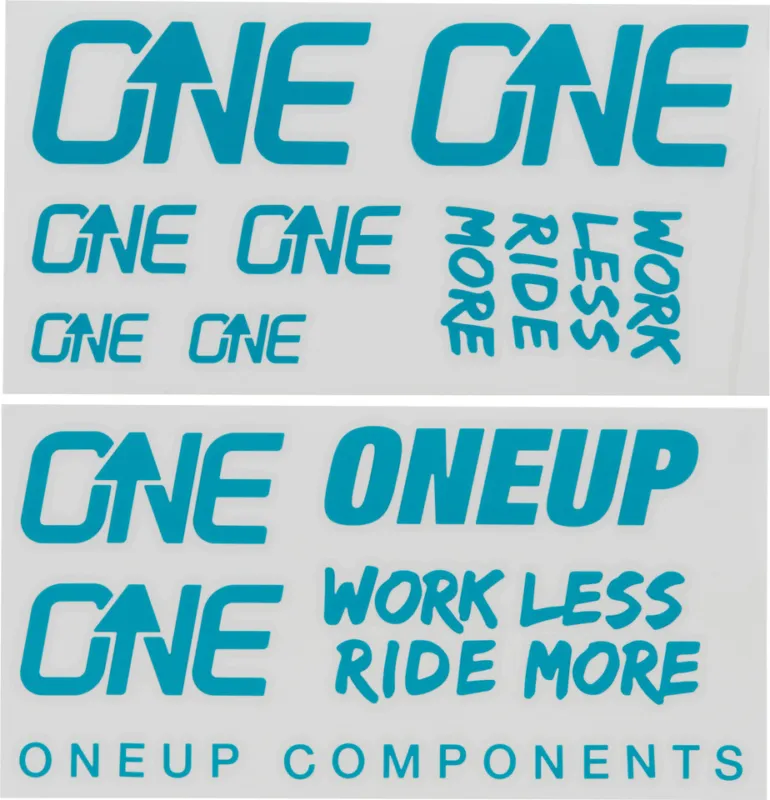 Solange Der Vorrat Reicht OneUp Components Decal Kit Aufklebersatz - turquoise