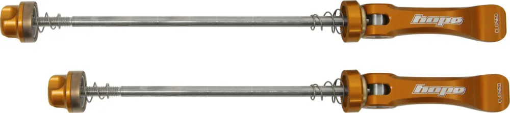 Billig Hope Road Nabenschnellspanner-Set - orange | 130 mm | 100 mm