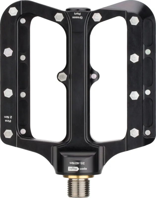 Kracherpreis Syntace NumberNine2 Titan Plattformpedale - raceblack | S