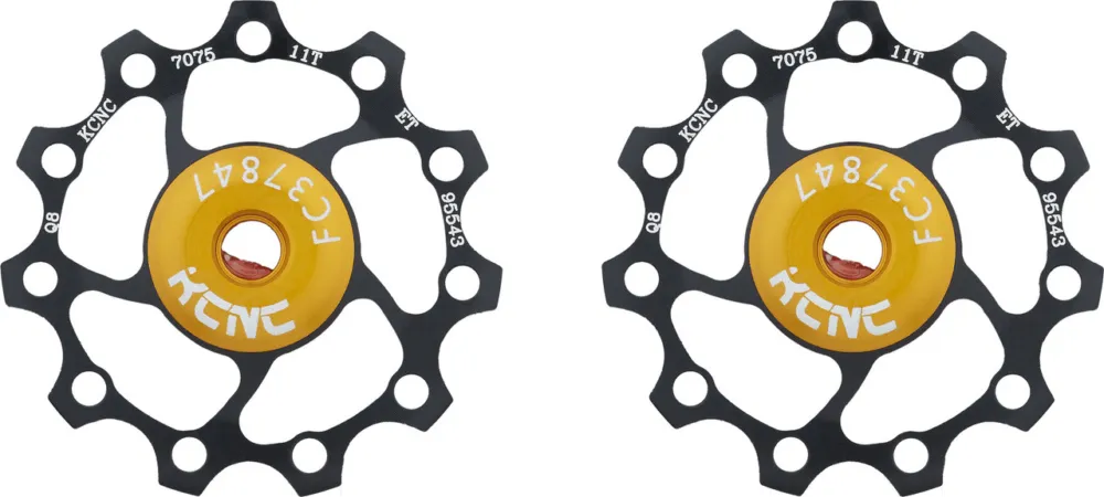 KCNC Jockey Wheel Alu Schalträdchen - 1 Paar - blue | 12 Zähne Top-Angebot