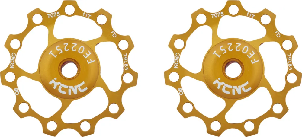 Bestseller KCNC Jockey Wheel Alu Schalträdchen - 1 Paar - gold | 11 Zähne