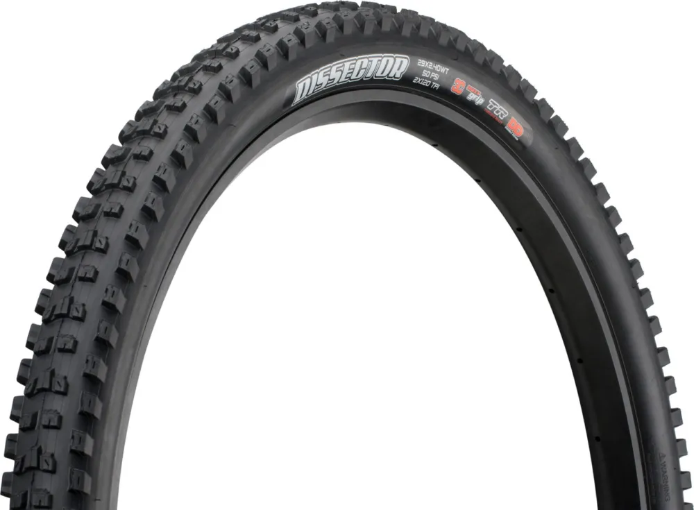 Geprüft Maxxis Dissector 3C MaxxGrip DD WT TR 29" Faltreifen - schwarz | 29 " | 61 mm | 61-622 | 2.4 "
