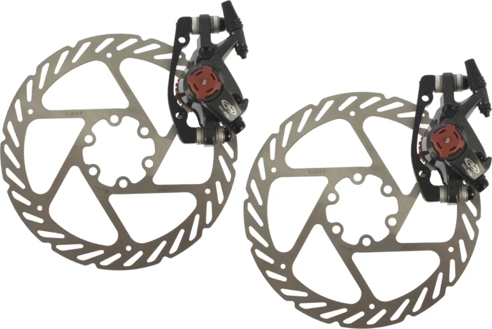 Avid BB7 MTB v+h Set Scheibenbremse mit Bremsscheibe - graphit | Set | ohne Bremshebel Echt