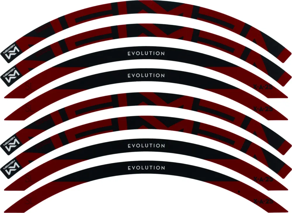 Top-Preis NEWMEN Felgen Decal Kit X.A.25 - red | 27,5"