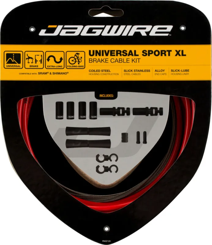 Jetzt Kaufen Jagwire Universal Sport XL Bremszugset - red