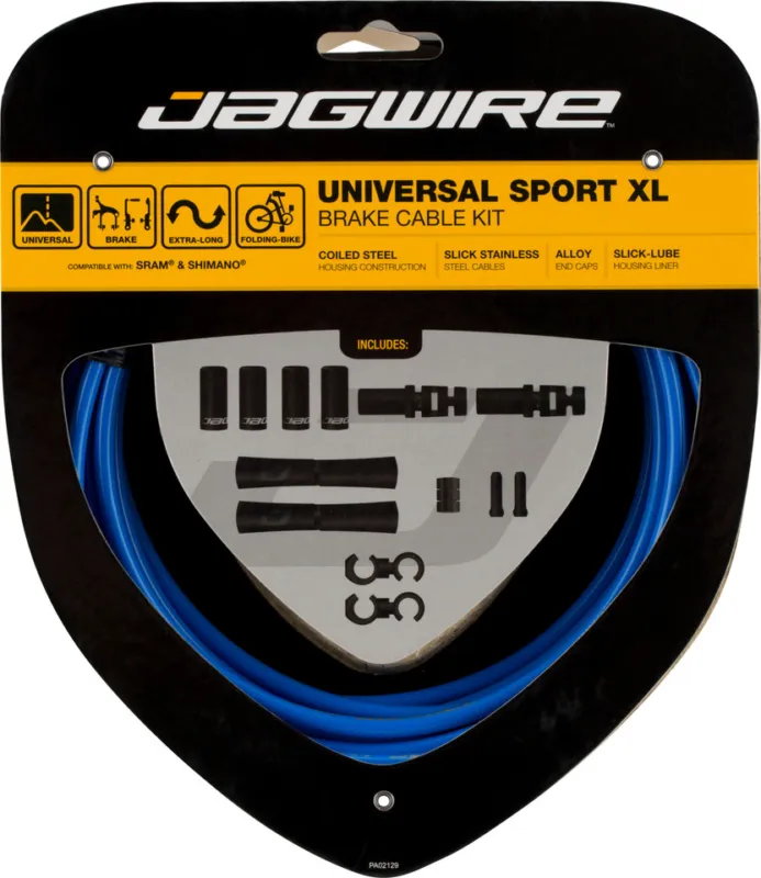Jagwire Universal Sport XL Bremszugset - SID blue Neue Kollektion