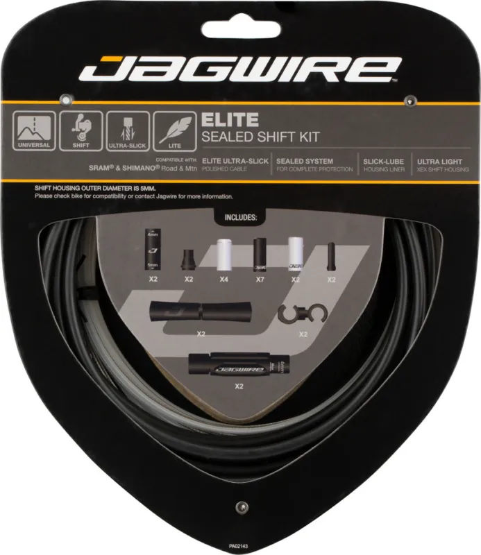 Jagwire 2X Elite Sealed Schaltzugset - stealth black Jetzt Kaufen