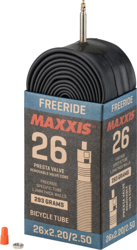 Maxxis Freeride/Downhill Light 26" Schlauch - schwarz | SV | 57-559 bis 64-559 | 26 x 2,2-2,5 SV 36 mm | 36 mm Wochenendangebot