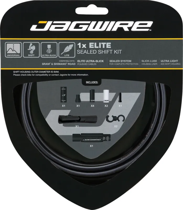 Wochenendangebot Jagwire 1X Elite Sealed Schaltzugset - red