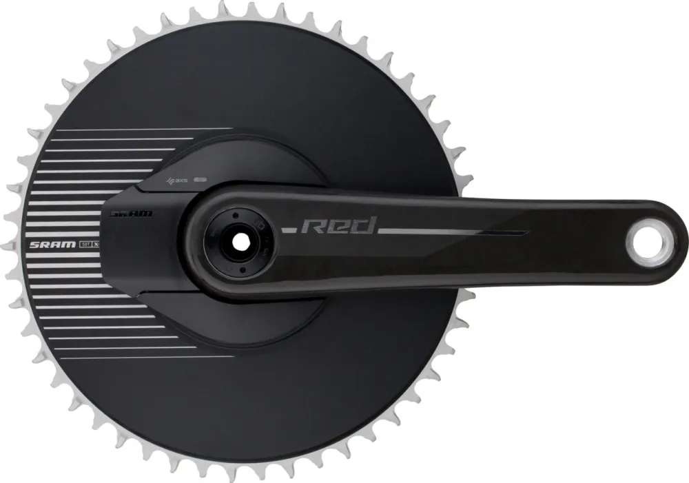 SRAM Red 1 E1 AXS Aero DUB 1x12-fach Carbon Powermeter Kurbelgarnitur - natural carbon | 165,0 mm | 50 Mega-Angebot