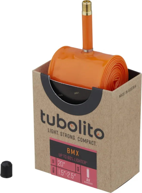 tubolito Tubo-BMX Schlauch 20" Modell 2021 - orange | 37-406 bis 64-406 | AV | 20 x 1,5-2,5 AV 40 mm | 40 mm Heißes Angebot