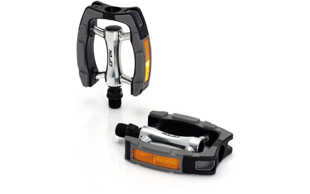 Heißes Angebot XLC City-/Comfort-Pedal PD-C07 Alu Kunststoffummantel schw./silber/grau