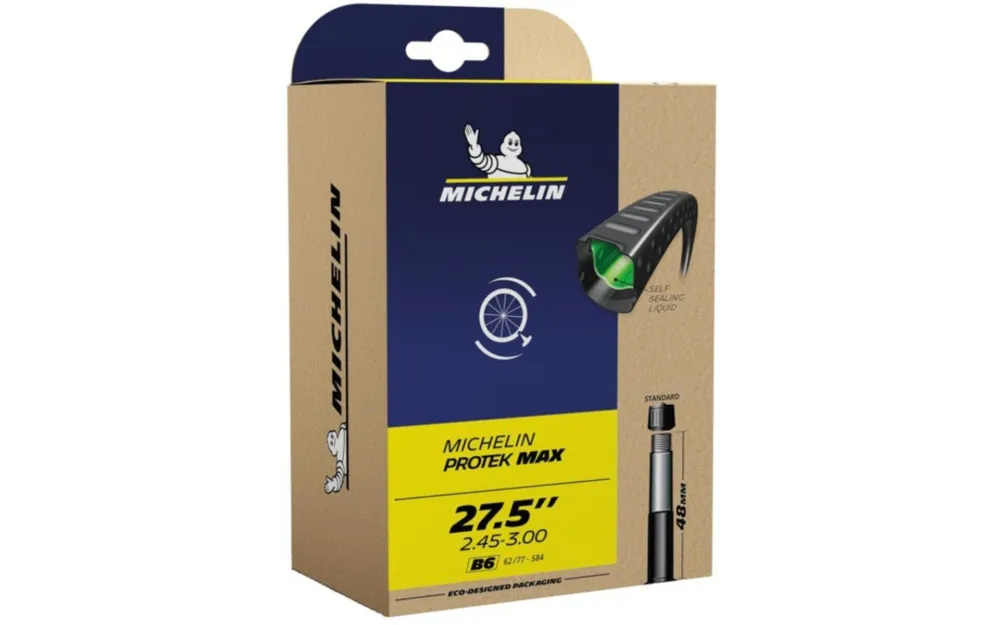 Michelin Schlauch B6 Protek Max 27.5x2.45-3.0 62/77-584 AV 48 mm Schneller Versand