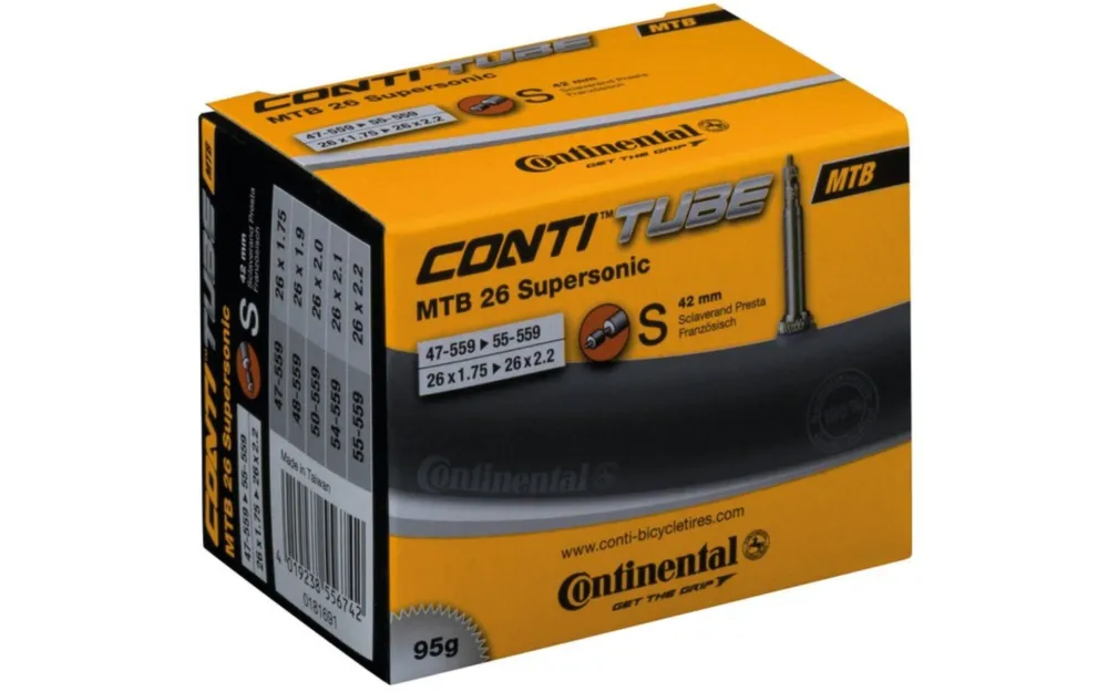 Versand Am Gleichen Tag Continental Schlauch MTB 26 Supersonic 26x1.75-2.20" 47/55-559 SV 42 mm