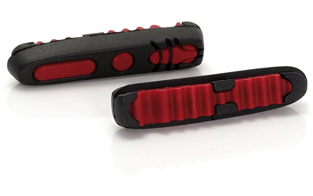 Aktuell XLC Ersatzbremsgummi Road BS-X04 4er Set, 55 mm, Shim. schwarz/rot