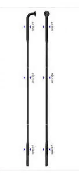 Kracherpreis Sapim DD-SPEICHEN 2X1.8X2X298 RACE SCHWARZ 14GX298 100 Stk.