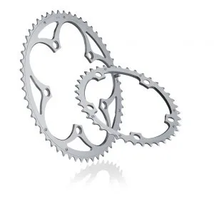 Top-Angebot Kettenblatt Miche Supertype BCD 130SH außen 54 Zähne, silber, 9/10-f. Shimano