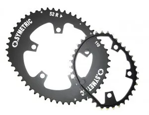 Kettenblatt Kit Osymetric 110mm Standard für Rennrad 52/38 Zähne schwarz Rabatt