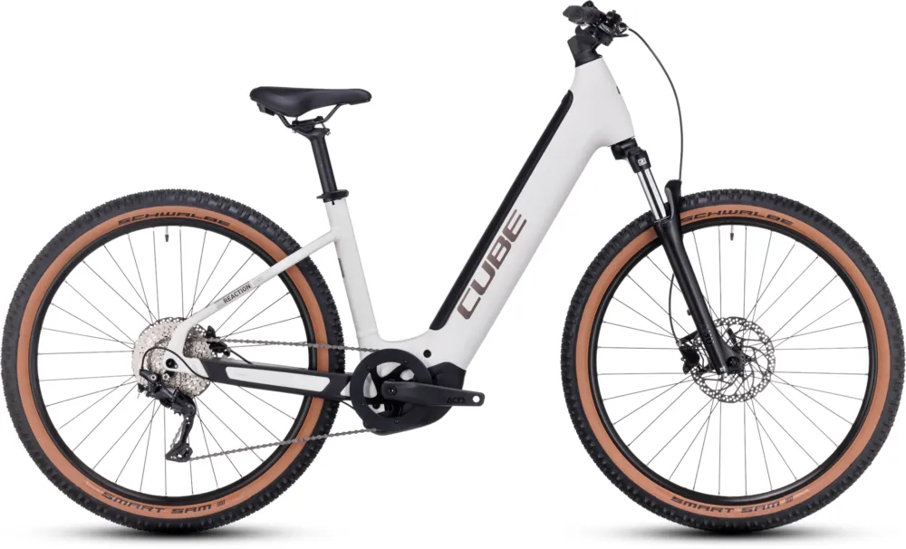 Neu Cube Reaction Hybrid ONE 750 - 750 Wh - 27,5 Zoll - Tiefeinsteiger - lightgrey´n´rose - Größe 22 ZOLL