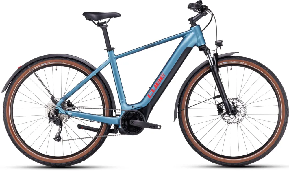 Cube Nuride Hybrid Performance 625 Allroad - 625 Wh - 28 Zoll - Diamant - metalblue´n´red - Größe 54 CM Neu