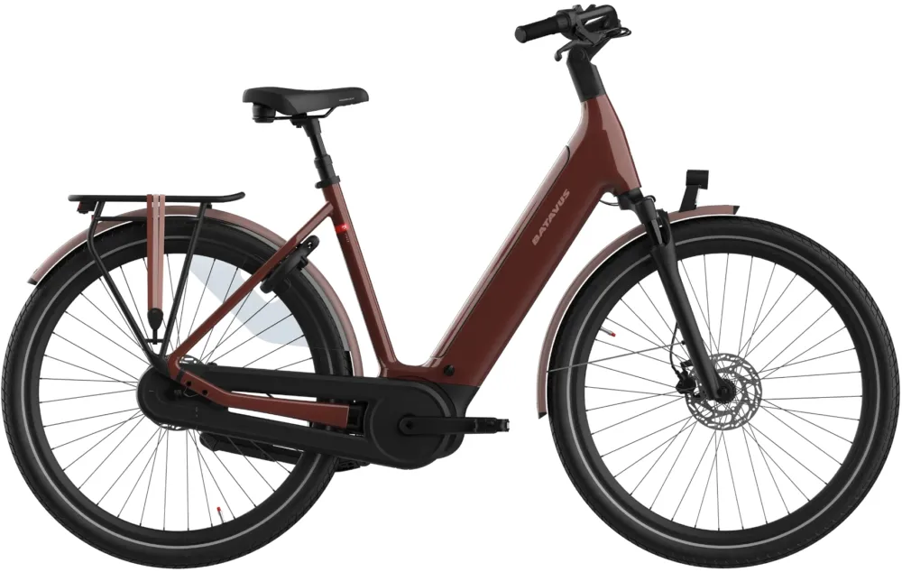 Garantierte Lieferung Batavus Finez E-go Power Plus 750 - 750 Wh - 28 Zoll - Tiefeinsteiger - 2026 - dark orange - Größe 48 CM