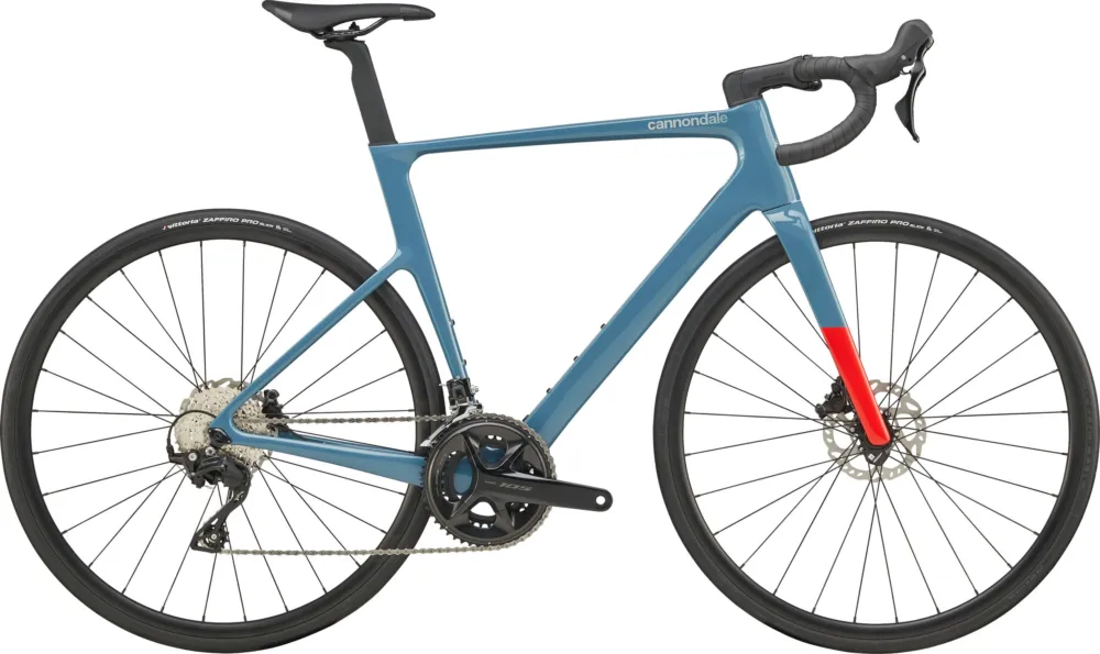 Geprüft Cannondale SuperSix EVO Carbon 4 - 105 - 28 Zoll - Diamant - Storm Cloud - Größe 44