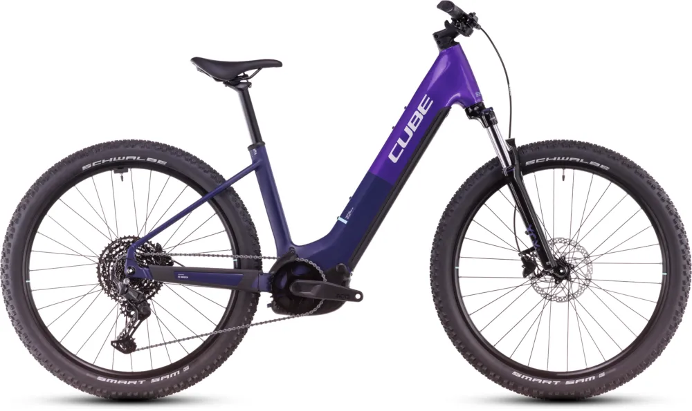 Mega-Angebot Cube Reaction Hybrid ONE 800 - 800 Wh - 27,5 Zoll - Tiefeinsteiger - orchid´n´mint - Größe M