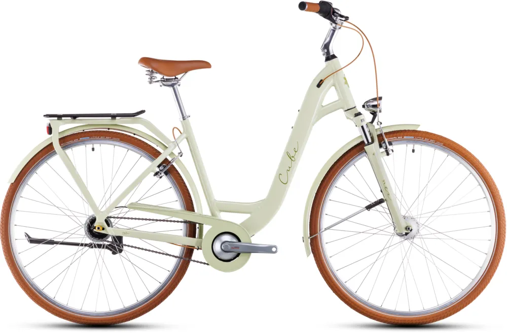 Sale Cube Ella - 28 Zoll - Tiefeinsteiger - matchagreen´n´green - Größe 45 CM