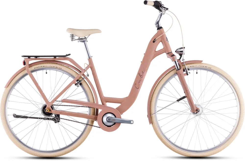 Neuheit Cube Ella - 28 Zoll - Tiefeinsteiger - oldpink´n´plum - Größe 53 CM