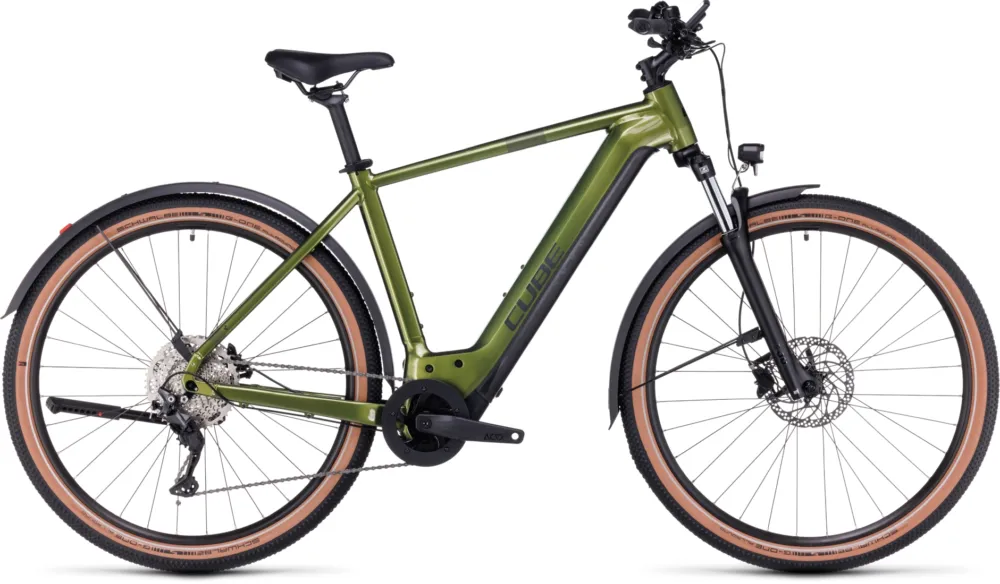 Günstig Cube Nuride Hybrid Pro 625 Allroad - 625 Wh - 28 Zoll - Diamant - shinymoss´n´black - Größe 50 CM