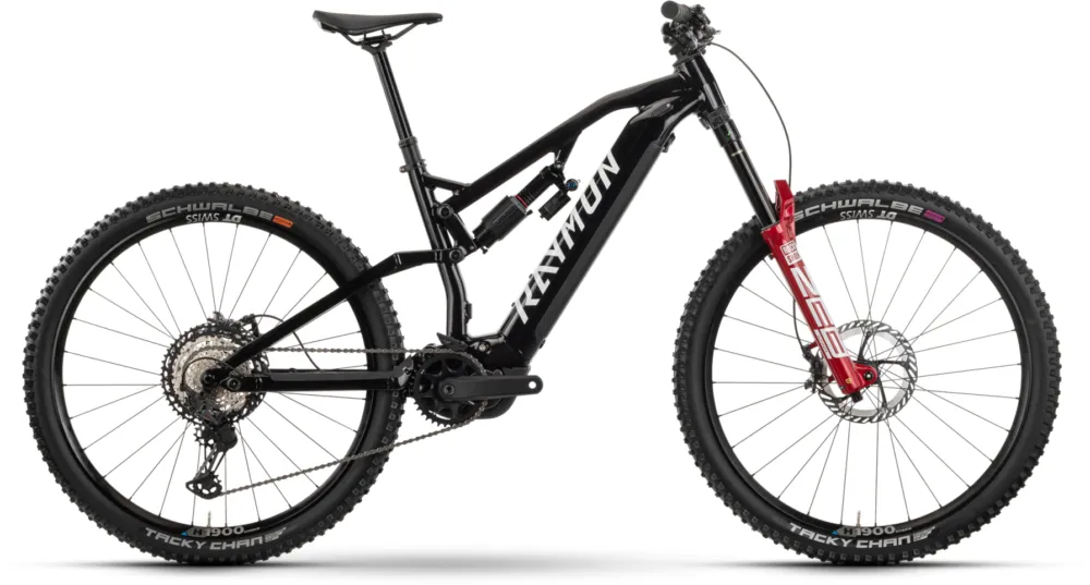Preisknaller Raymon Trailray 170 Ultra - 800 Wh - 29 Zoll - Fully - BLACK-WHITE-RED - Größe XL