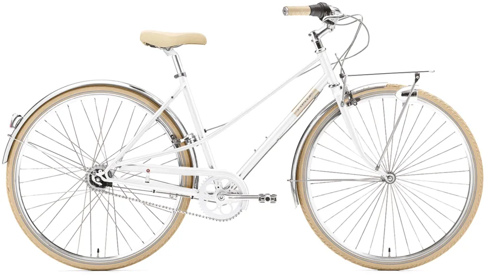 Creme Caferacer Lady Solo - 28 Zoll - Trapez - pearl white - Größe 44,5 CM Beliebt