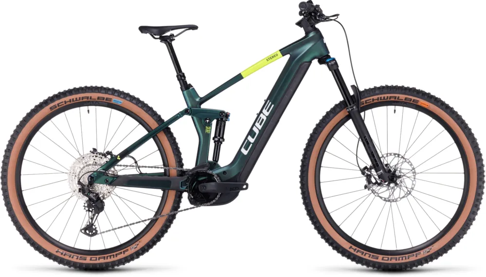 Kostenloser Rückversand Cube Stereo Hybrid 140 HPC SLX 750 - 750 Wh - 29 Zoll - Fully - goblin´n´yellow - Größe M
