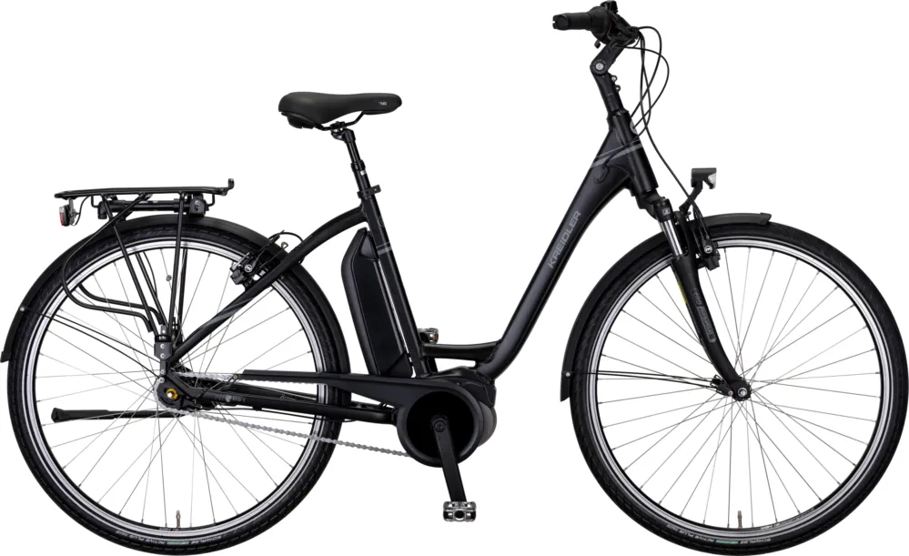 Kreidler Vitality Eco 1 Comfort - RT - 400 Wh - 28 Zoll - Tiefeinsteiger - Schwarz matt - Größe 55 CM Must-Have