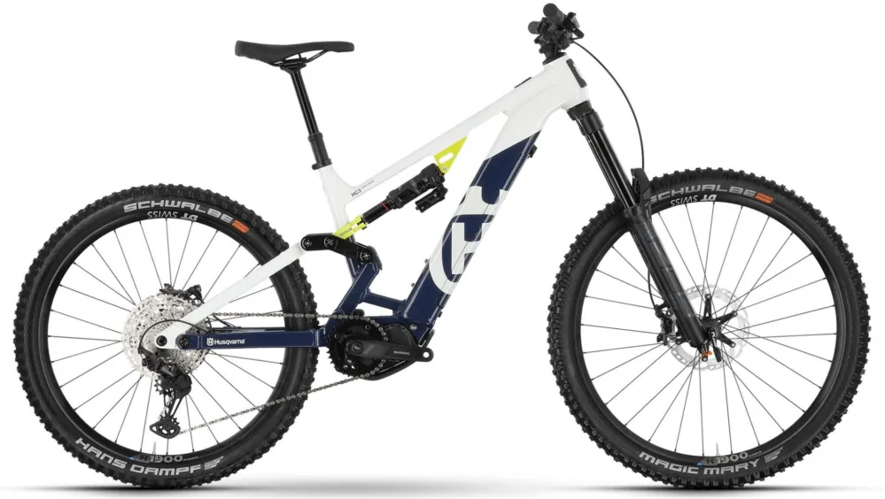 Husqvarna Hard Cross HC3 - 630 Wh - 29 - 27,5 Zoll - Fully - White / Blue - Größe 44 CM Zertifiziert