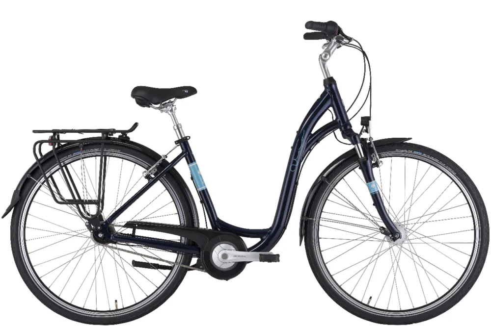 Hercules Uno R7 - 28 Zoll - Tiefeinsteiger - 2026 - darkblue-glossy - Größe 43 CM Preisknaller